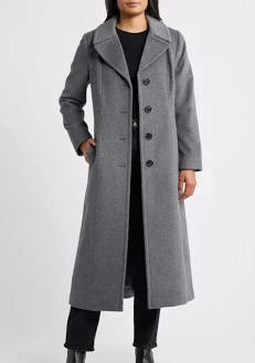 London Fog Women's Wool Blend Longline CoatLondon Fog Women's Wool Blend Longline Coat