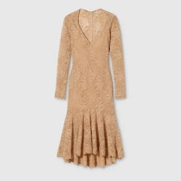 Gucci GG Flower Stretch Lace Dress