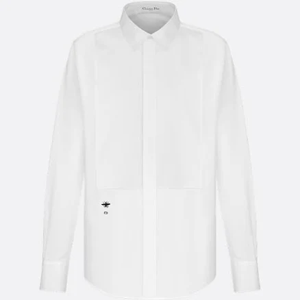 DIOR Women's Cotton Poplin Blouse with Plastron