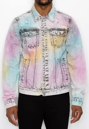 Victorious Men's Airbrushed Denim Jacket