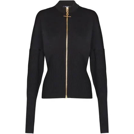 Balmain Zipped Knit Cardigan