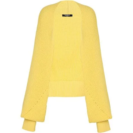 Balmain Ribbed Knit Bolero Cardigan