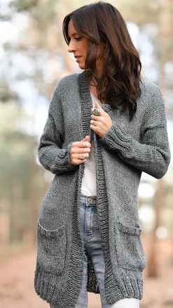 My Comfiest Cardigan Knitting Pattern
