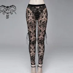 Bathory' Gothic Mesh LeggingsBathory' Gothic Mesh Leggings