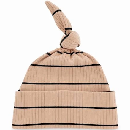 Organic Ribbed Stripe Beanie