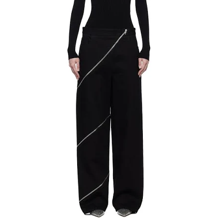 Alaïa Black Spiral Jeans Women