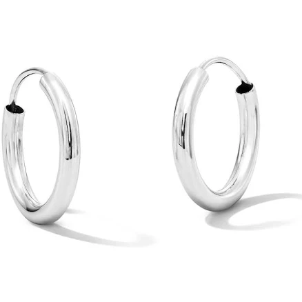 Sterling Silver Endless Hoop Earrings