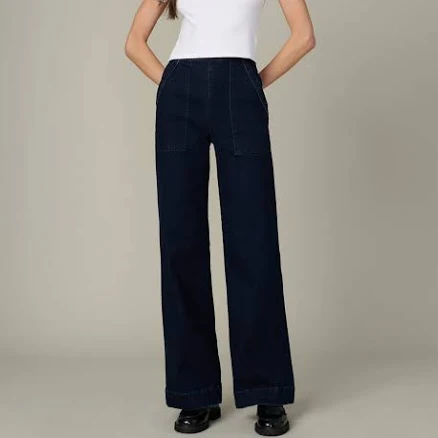 Joe's Women's High-Rise Side Zip Wide-Leg Jeans