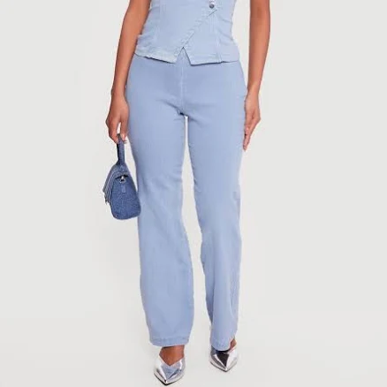 Women's High-Waisted Side Zip Bootcut Jeans