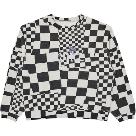 Erl Men Venice Checker Crewneck Knit