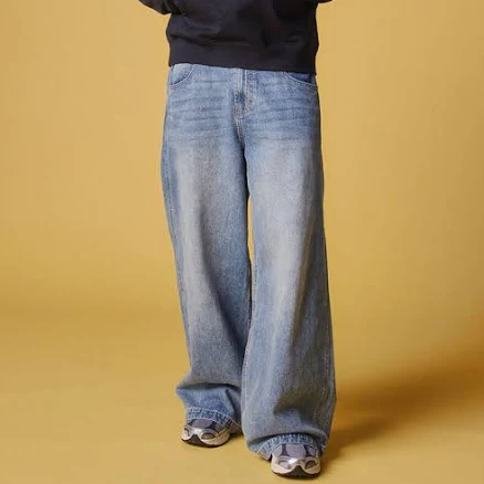 RSQ Mens Ultra Baggy Jeans - Light Indigo - Size: 33