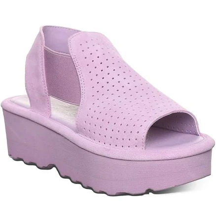 BEARPAW Tatiana Platform Suede Sandals