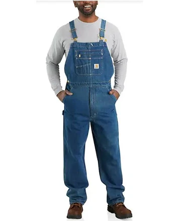 Carhartt Men's Loose Fit Denim Bib Overalls