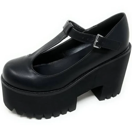 T Strap Mary Jane Platform