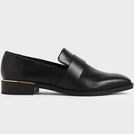 Square Toe Penny Loafers