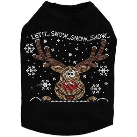 Let it Snow Rhinestone Tank