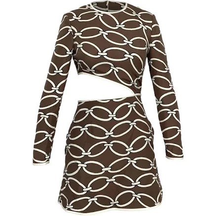 Valentino Garavani Women's Cut-Out Wool and Silk-blend Crepe Mini Dress