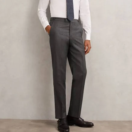 Reiss Men's Classic-Fit Wool Flannel Trousers