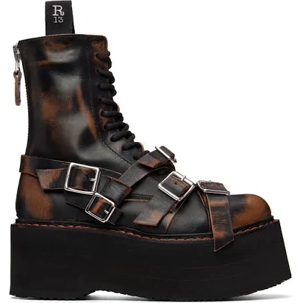 R13 Strapped Double Stack Boot