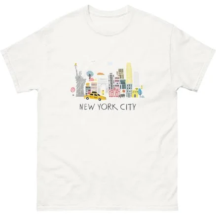 NYC Skyline Landmarks Graphic Tee