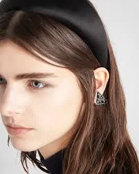 Prada Symbole single left earring