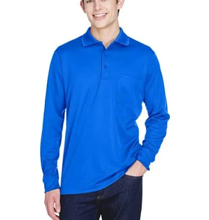 88192P Adult Core 365 Pinnacle Performance Long-Sleeve Piqué Polo with Pocket