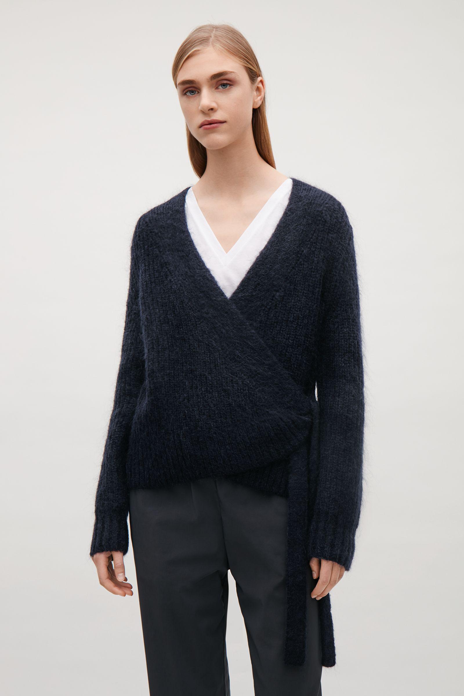 Wool-Alpaca Wrap Cardigan