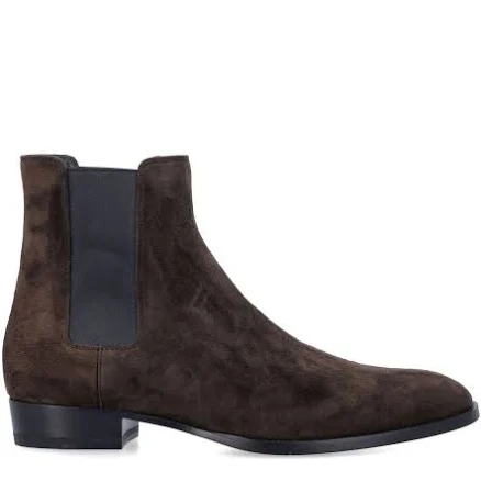 Saint Laurent Men's Wyatt Chelsea Boot in Moro | Size 41