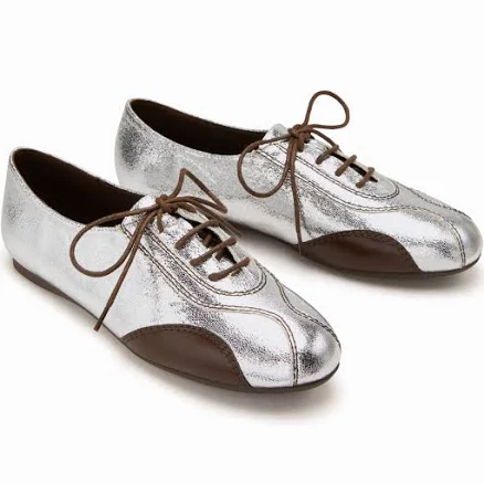 Two-Tone Lace-Up Sneakers