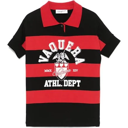 Vaquera Women's Striped Polo Top