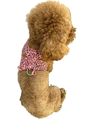 Parisian Corset Harness, Pink Cheetah Small 13 1/2-14 1/2