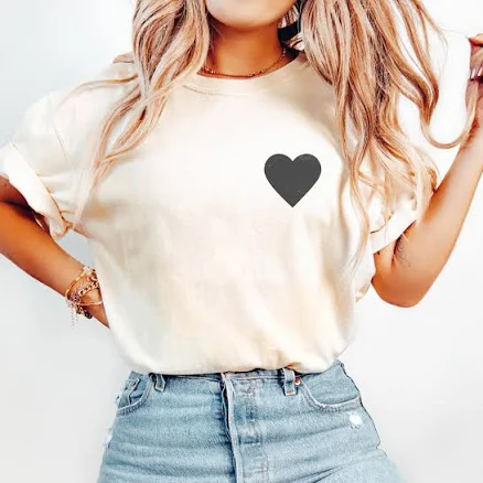 Vintage Heart Distressed T-Shirt
