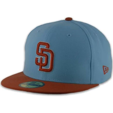New Era Color Block San Diego Padres Fitted Hat
