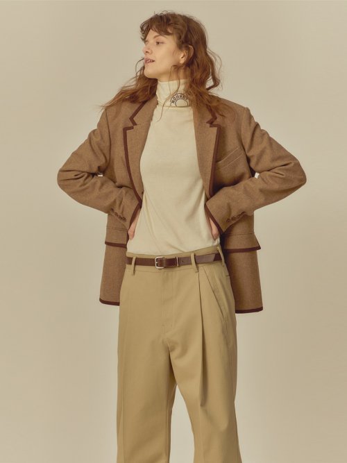 Single Breasted Piping Jacket
