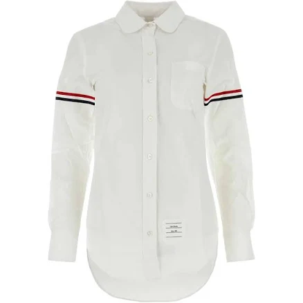 Thom Browne Women's RWB Tri-Stripe Armband Shirt