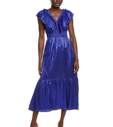 Adrianna Eve Metallic Midi Dress