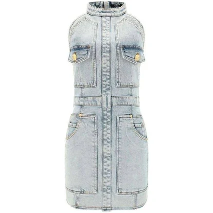 Balmain Women's Denim Mini Dress