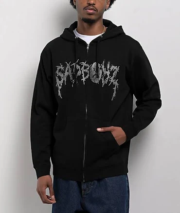 BOYZ Junior H Rhinestone Zip Hoodie