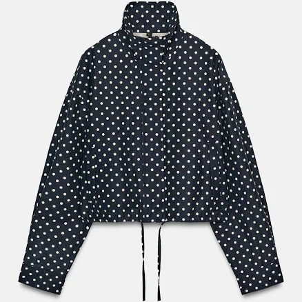 Zara Polka Dot Puffer Jacket
