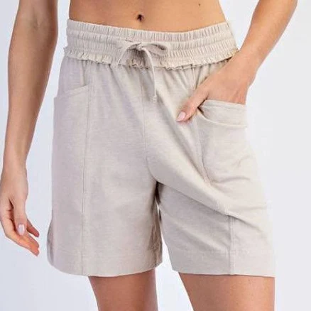 Rae Mode Cotton Slub Shorts