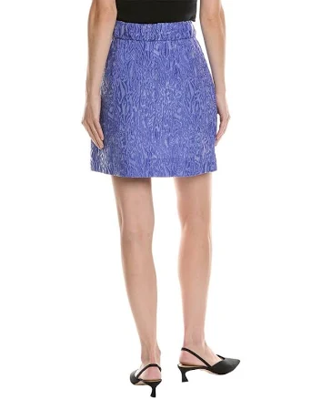Ganni Women's Asymmetrical Jacquard Mini Skirt