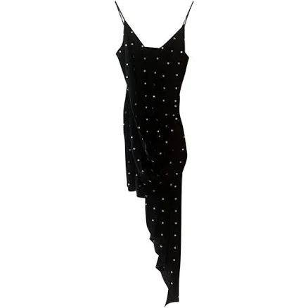 David KOMA Crystal-embellished Satin Mini Dress