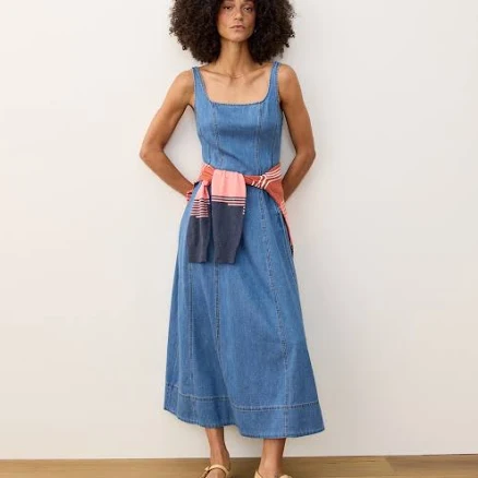 Marine Layer Women's Roan Denim Midi Dress
