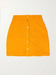 Lycka organic cotton-jacquard mini skirt