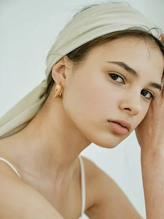 W Concept OVT Gold Rush Earrings