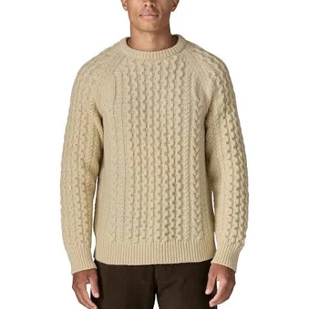 Patagonia Men's Recycled Wool Blend Cable Knit Crewneck Sweater