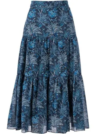 Desert Oasis Tiered Midi Skirt