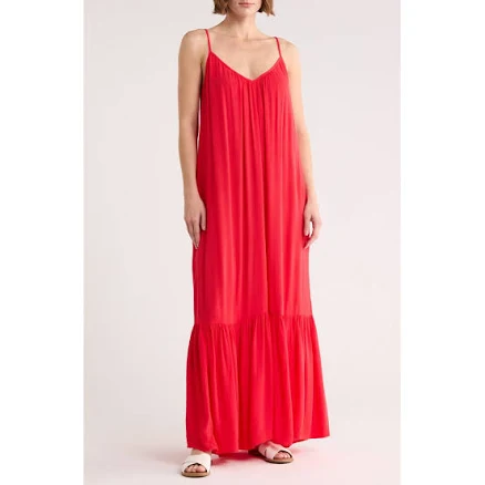 Melrose and Market Gauze Tiered Maxi Dress
