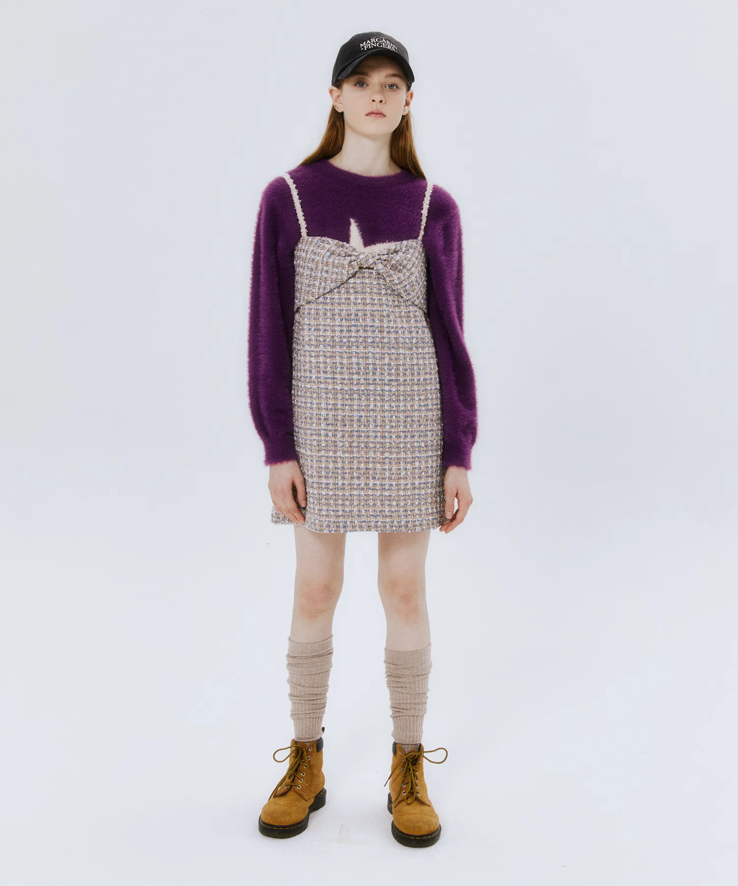 TWIGGY RIBBON SLIP ONEPIECE (BLUE)