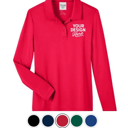 Team 365 Zone Performance Long Sleeve Polo TT51L Men's